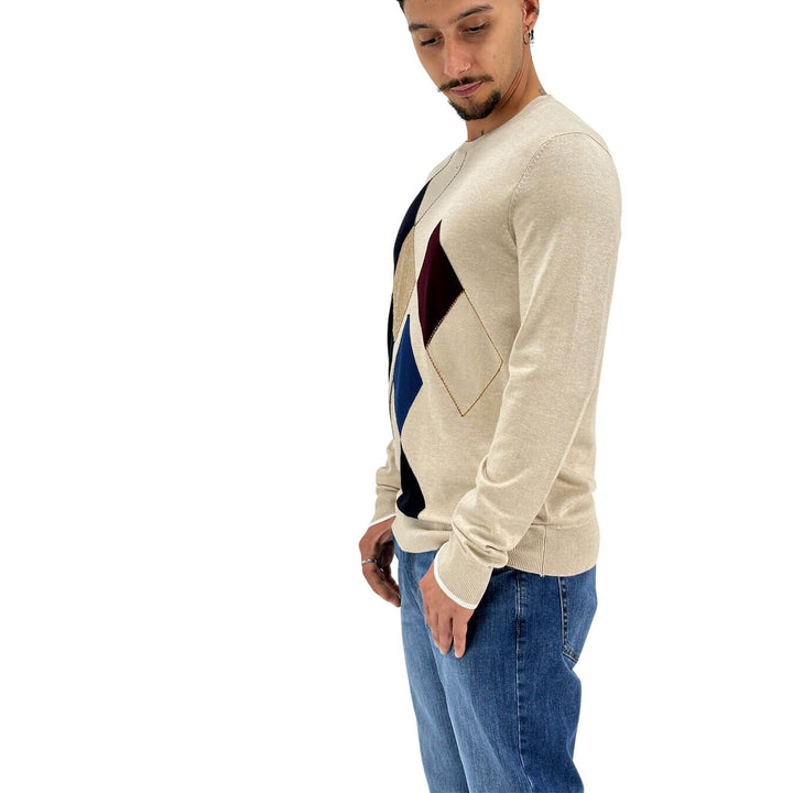 Markup, Maglia, Uomo, Viscosa, Beige