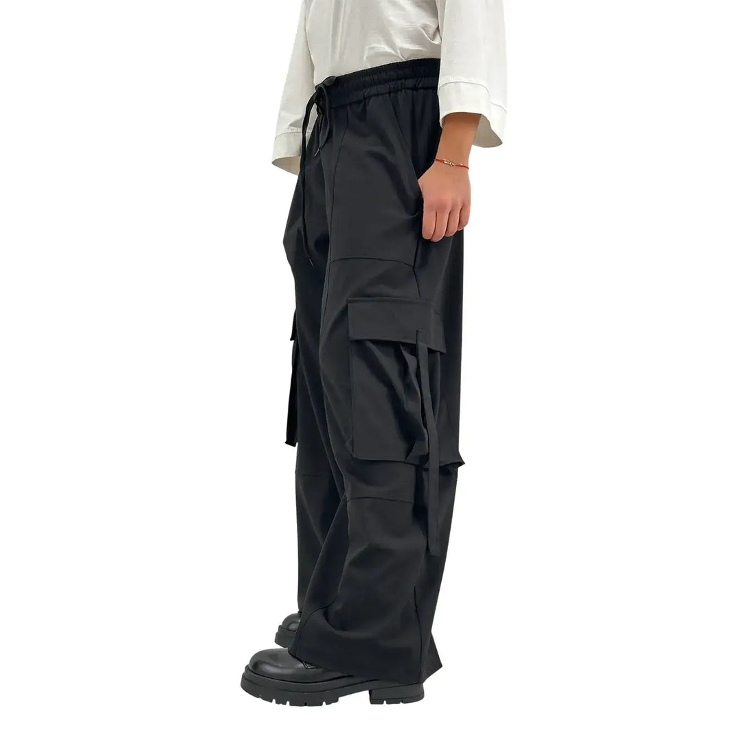 Tensione In, Pantaloni, Donna, Tessuto Misto, Nero