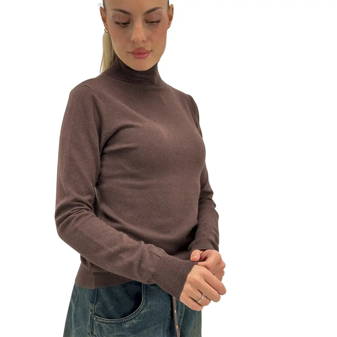 Motel, Maglia Lupetto, Donna, Tessuto Misto, Marrone