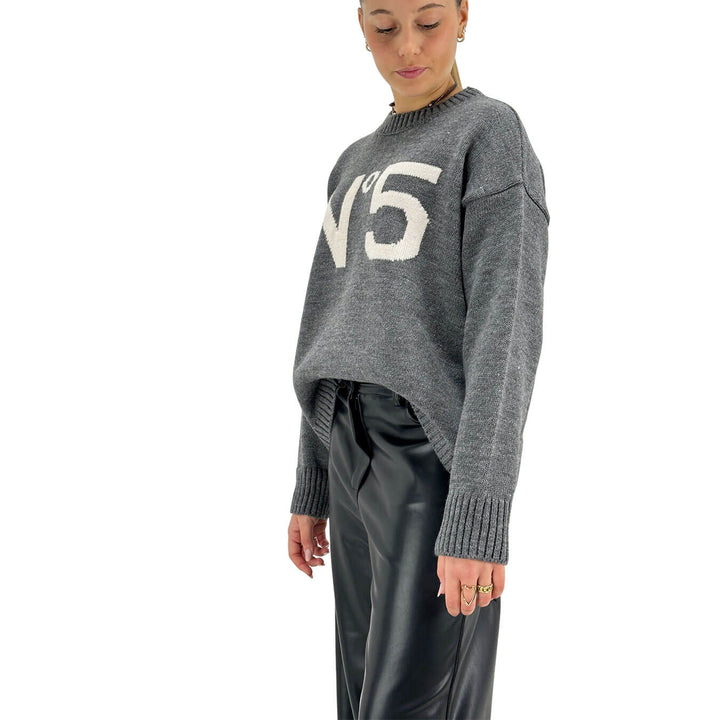 Tensione In, Maglia, Donna, Tessuto Misto, Grigio