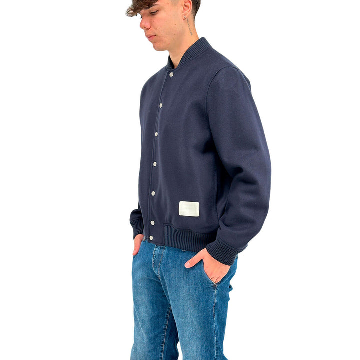 I'm Brian Men's Jacket, Bomber, Technical Fabric, Blue