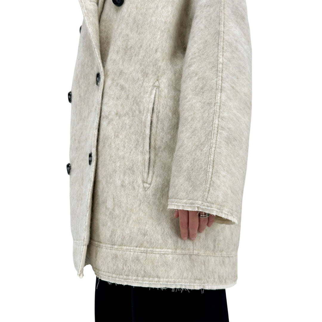 Oof Wear, Cappotto, Donna, Tessuto Misto, Bianco