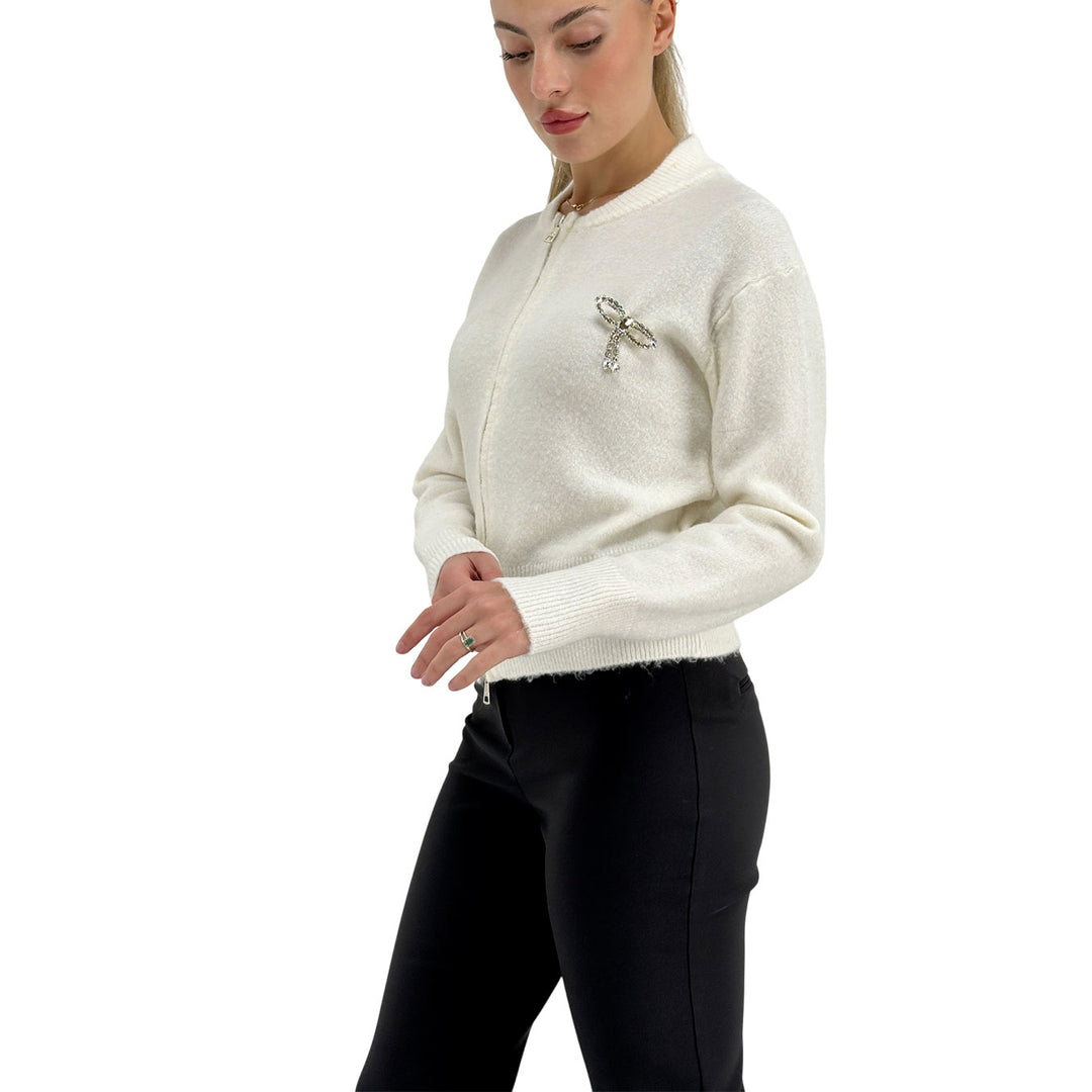 Markup, Maglia, Donna, Tessuto Misto, Bianco