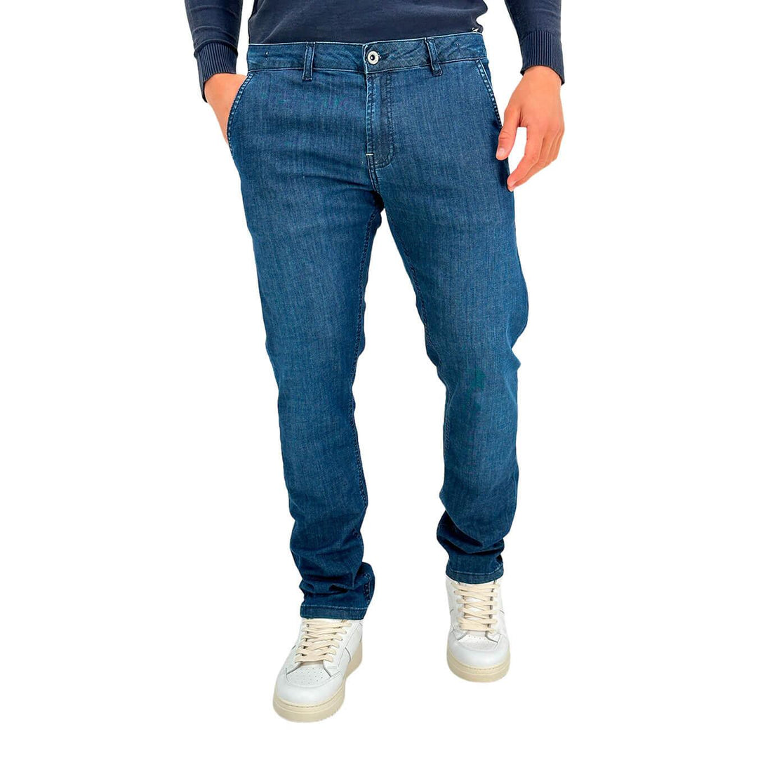 MarKup Pantaloni Uomo, Jeans, Denim, Chino, Cotone, Blu - BassiniBoutique.it