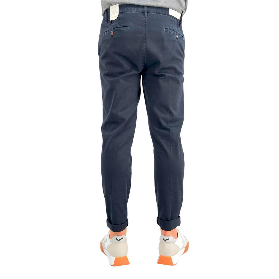 BL.11 Block Eleven Chino Pants, Men, Slim Fit, Cotton, Blue