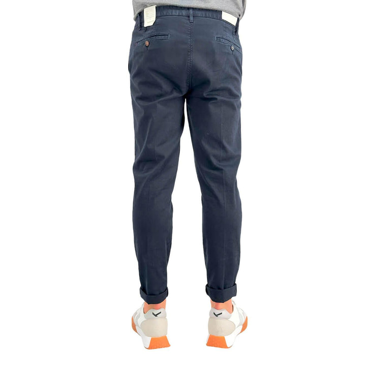 BL.11 Block Eleven Pantaloni Chino, Uomo, Slim Fit, Cotone, Blu