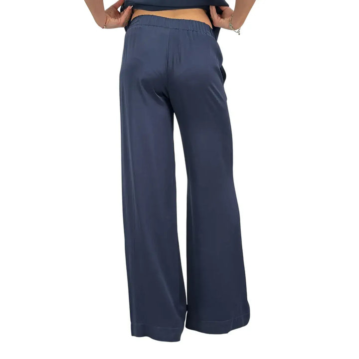 Ottod'Ame, Pantaloni, Donna, Elasticizzati, Blu Night