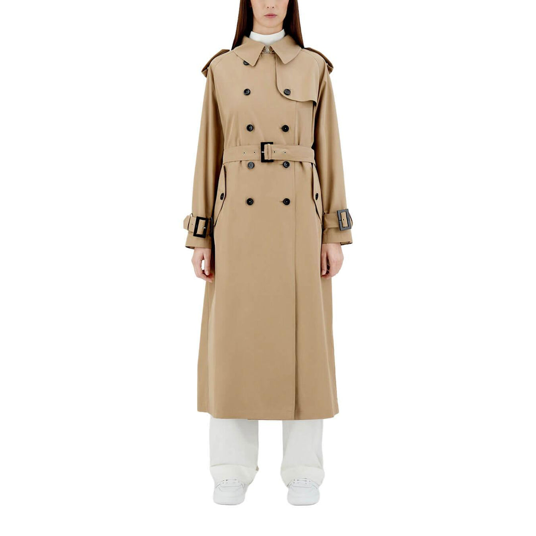 Herno Trench In Light Cotton Canvas Donna, Lungo, Cotone, Beige - BassiniBoutique.it