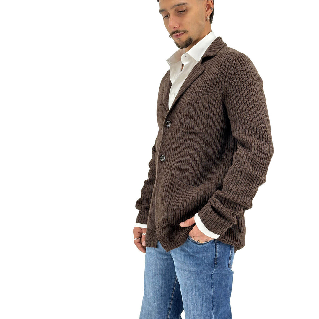Markup, Giacca Blazer, Uomo, Tessuto Misto, Moro