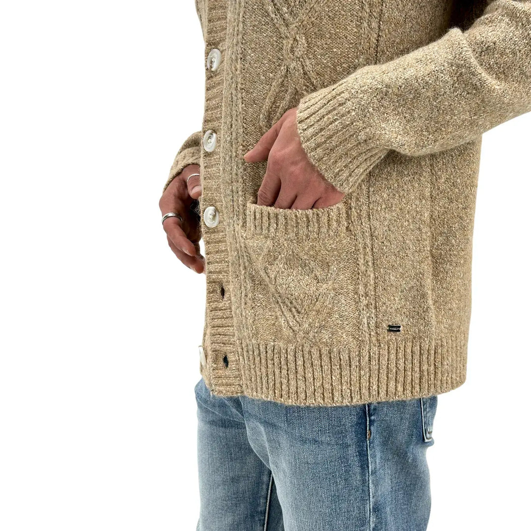 Markup, Cardigan, Uomo, Beige