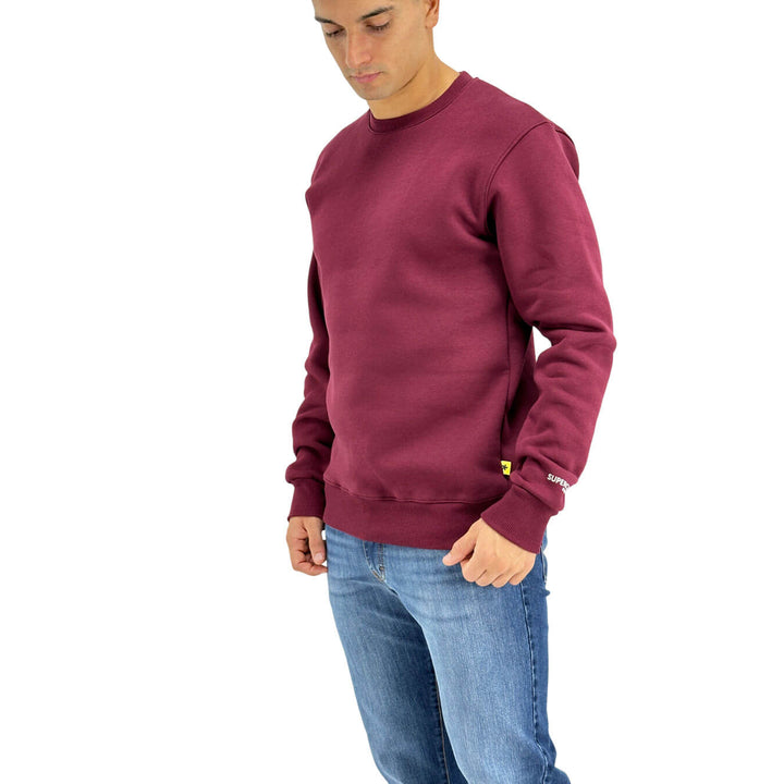 Superculture, Felpa, Uomo, Cotone, Bordeaux