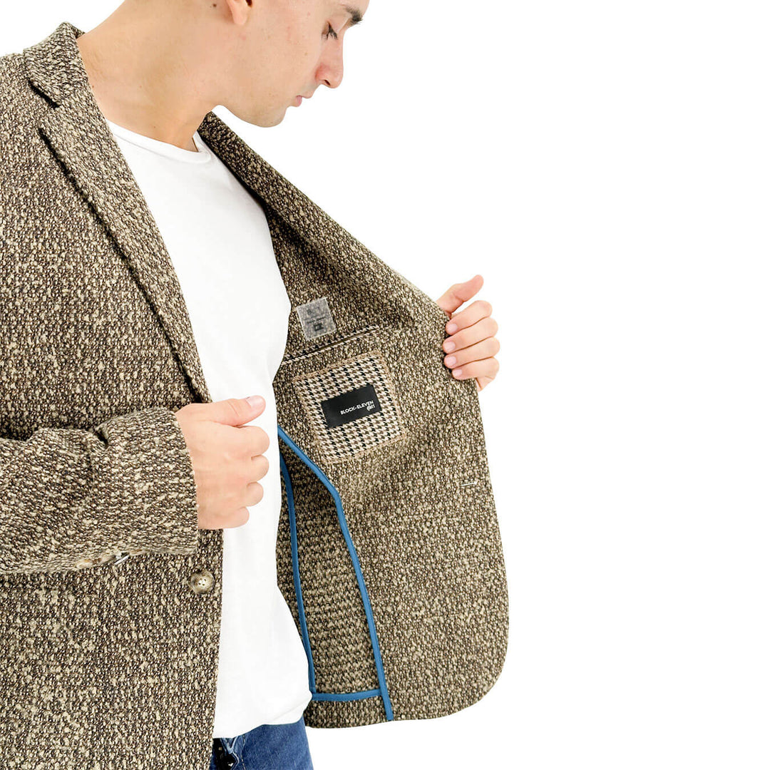 BL.11, Giacca, Uomo, Tessuto Misto, Beige