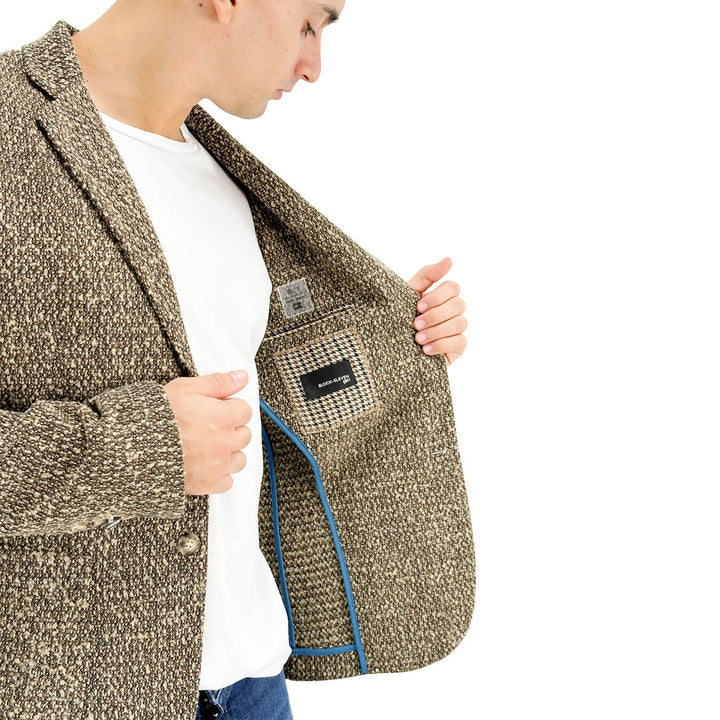 BL.11, Giacca, Uomo, Tessuto Misto, Beige
