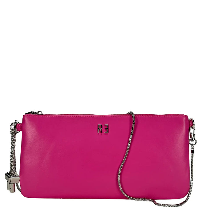 Rebelle Vittoria Borsa, Soiree Range, Pochette, Pelle, Fucsia