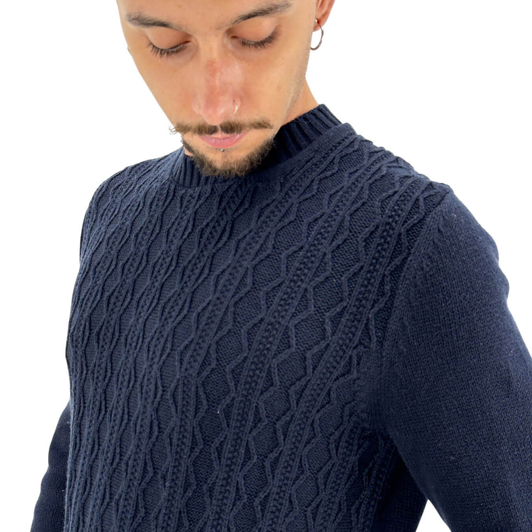 Markup, Maglia, Uomo, Tessuto Misto, Blu