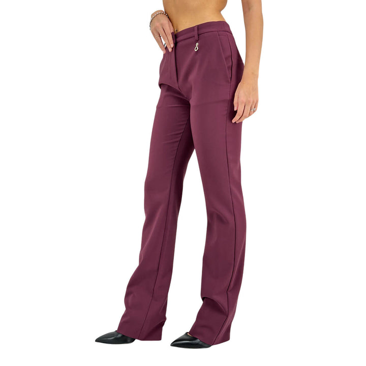 Relish, Pantaloni, Donna Cloes, Vita Alta, Poliestere, Violet