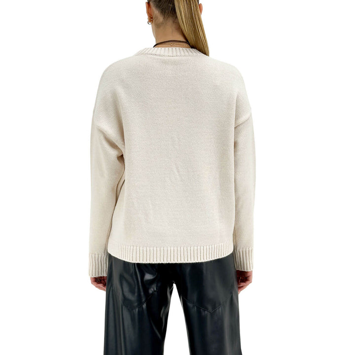 Tensione In, Maglia, Donna, Tessuto Misto, Avorio