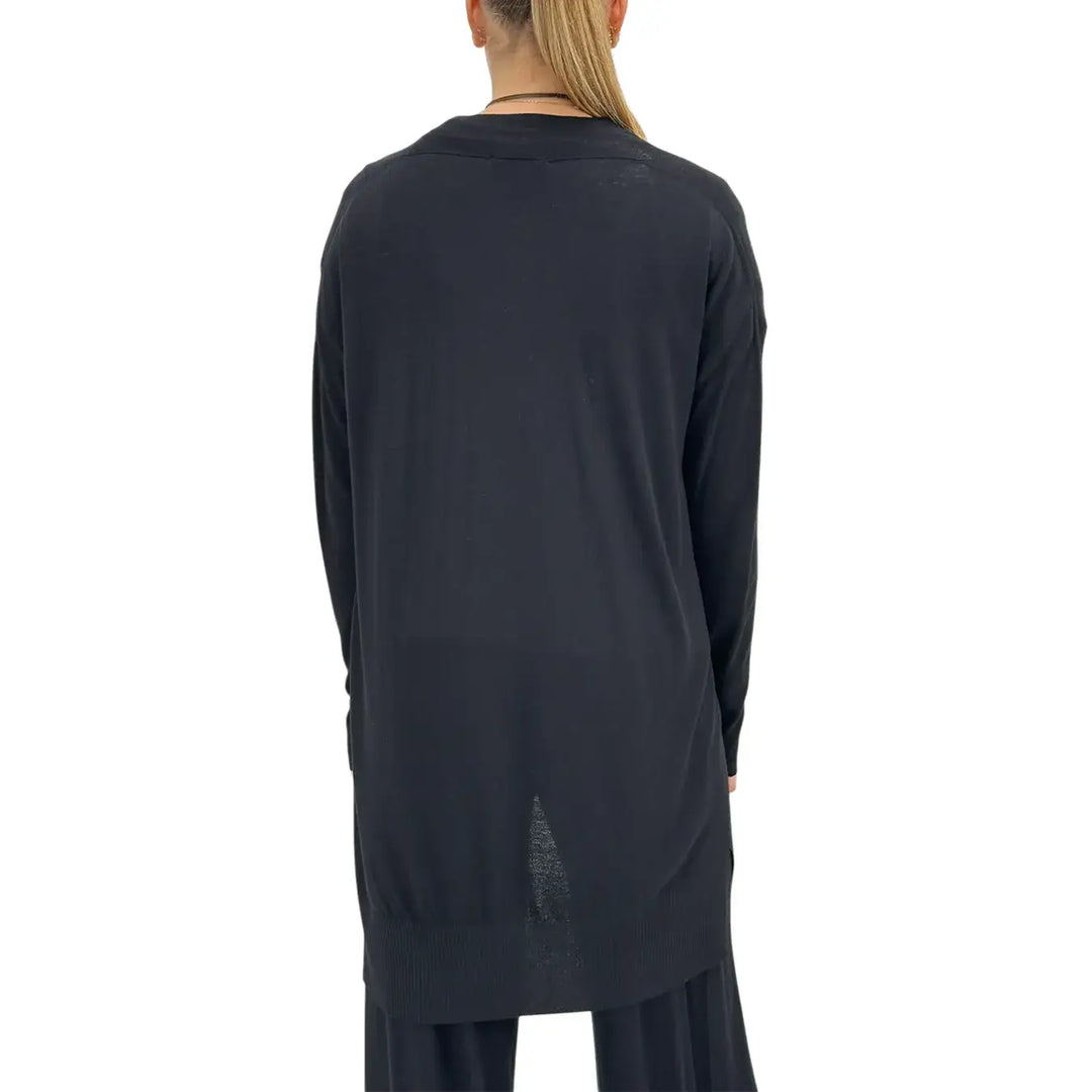 Kontatto, Cardigan, Donna, Tessuto Misto, Nero