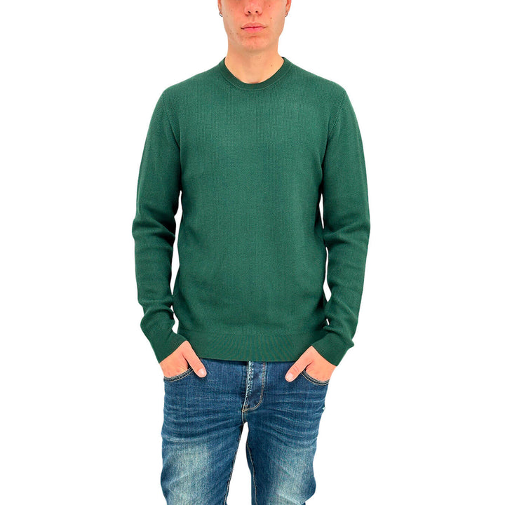 Markup Maglia Uomo, Girocollo, Manica Lunga, Tessuto Misto, Verde