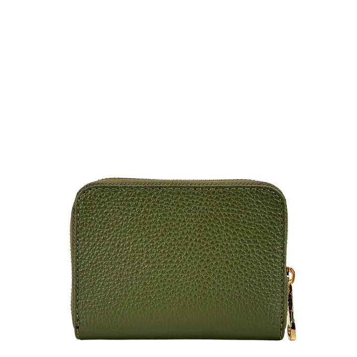 Avenue67 Mel Women's Wallet, Small, Zip Around, Leather, Green