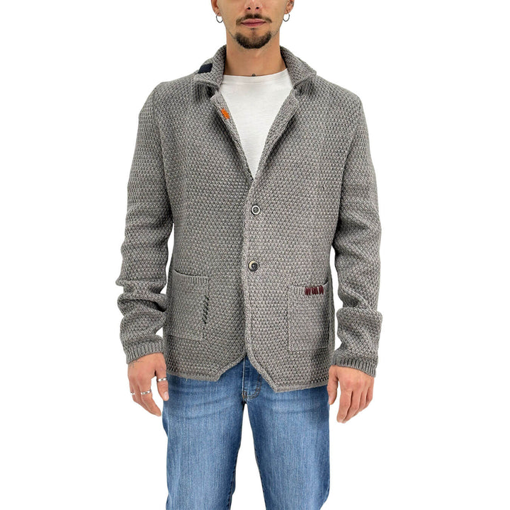 Markup, Blazer-Maglia, Uomo, Tessuto Misto, Grgio