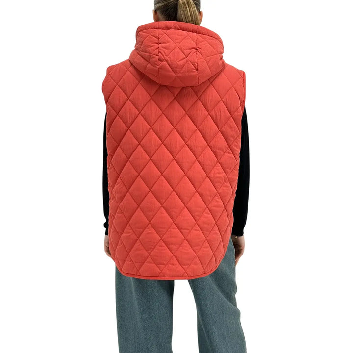 Oof Wear, Giacca-Gilet, Donna, Trapuntato, Rosso