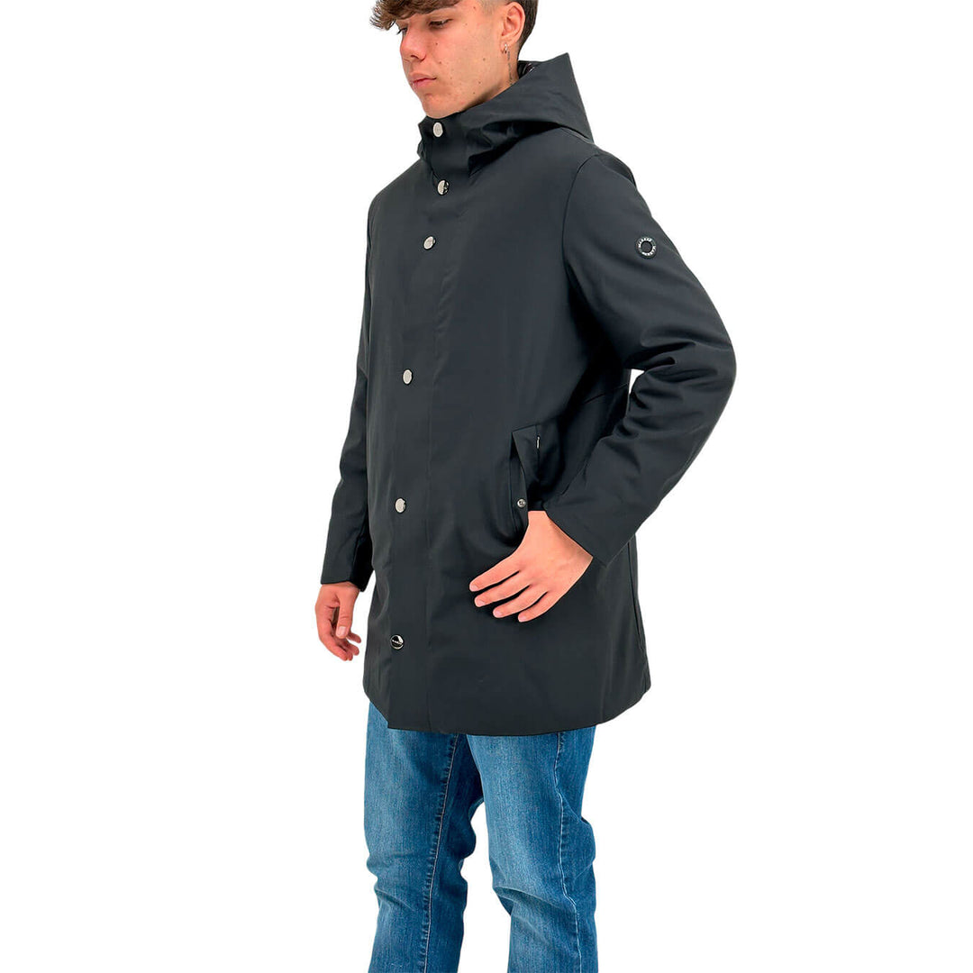 MarKup Men's Jacket, Hood, Zip, Waterproof, Black