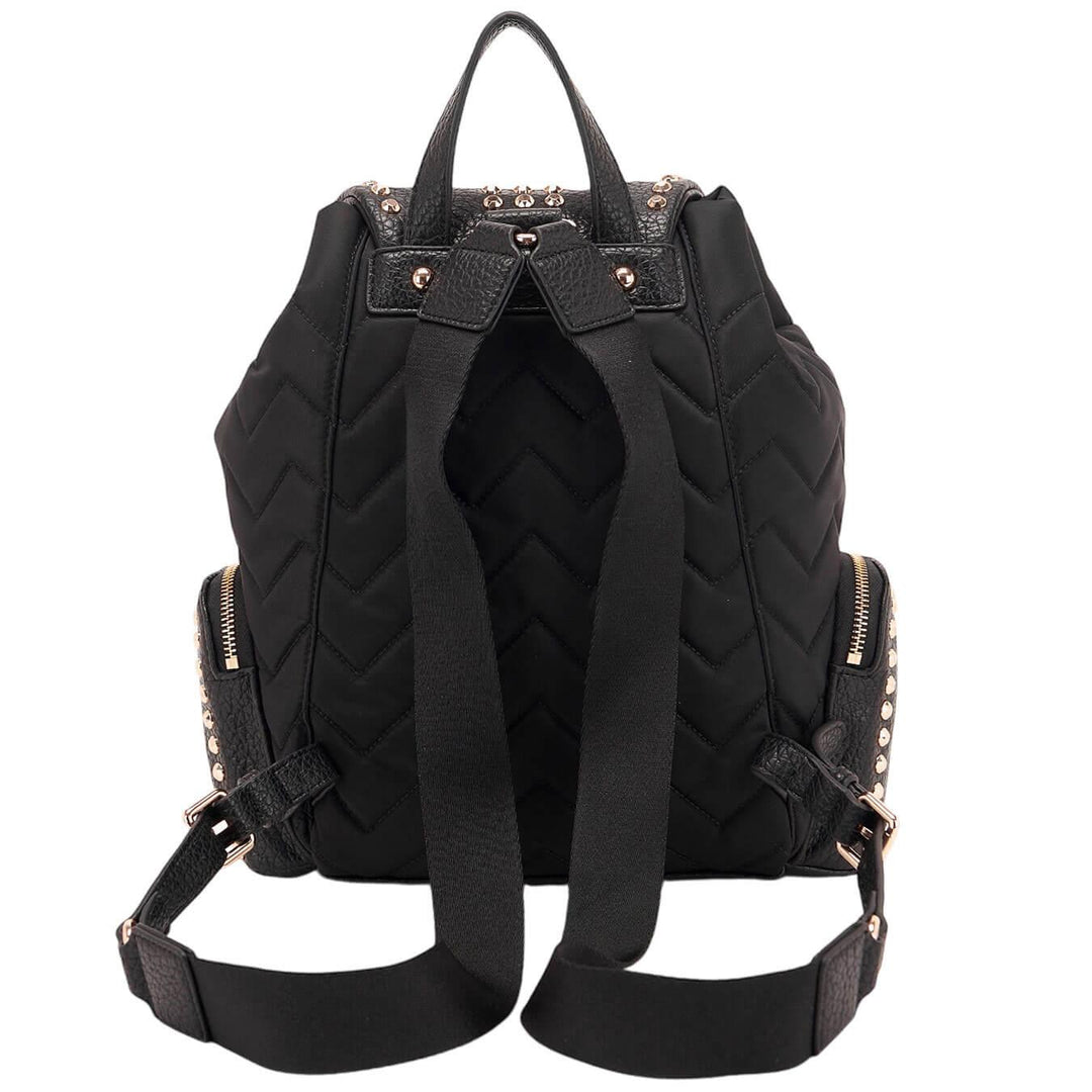 La Carrie Dark Wave Borsa Donna, Zaino, Borchie, Ecopelle, Nero