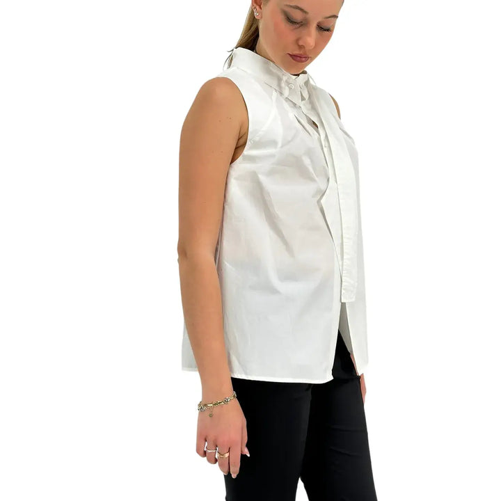 Meimeij, Camicia, Donna, Cotone, Bianco