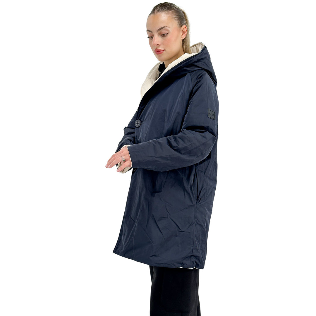 Oof Wear, Cappotto Double, Poliestere, Bianco e Blu