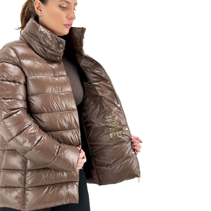 Markup, Piumino, Donna, Nylon, Marrone
