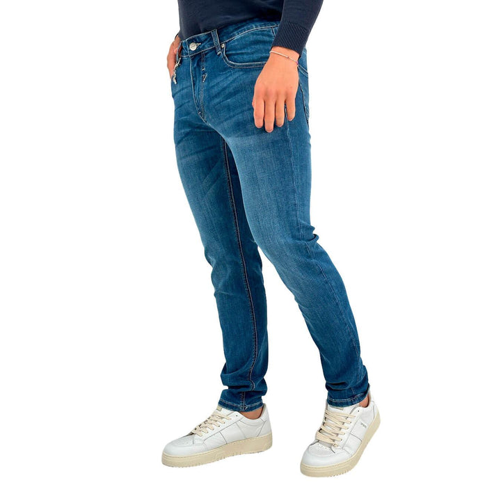 Rytual Pantaloni Uomo, Jeans, Denim, Chino, Cotone, Blu Medio - BassiniBoutique.it