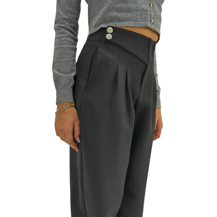 Koralline, Pantaloni, Donna, Poliestere, Nero