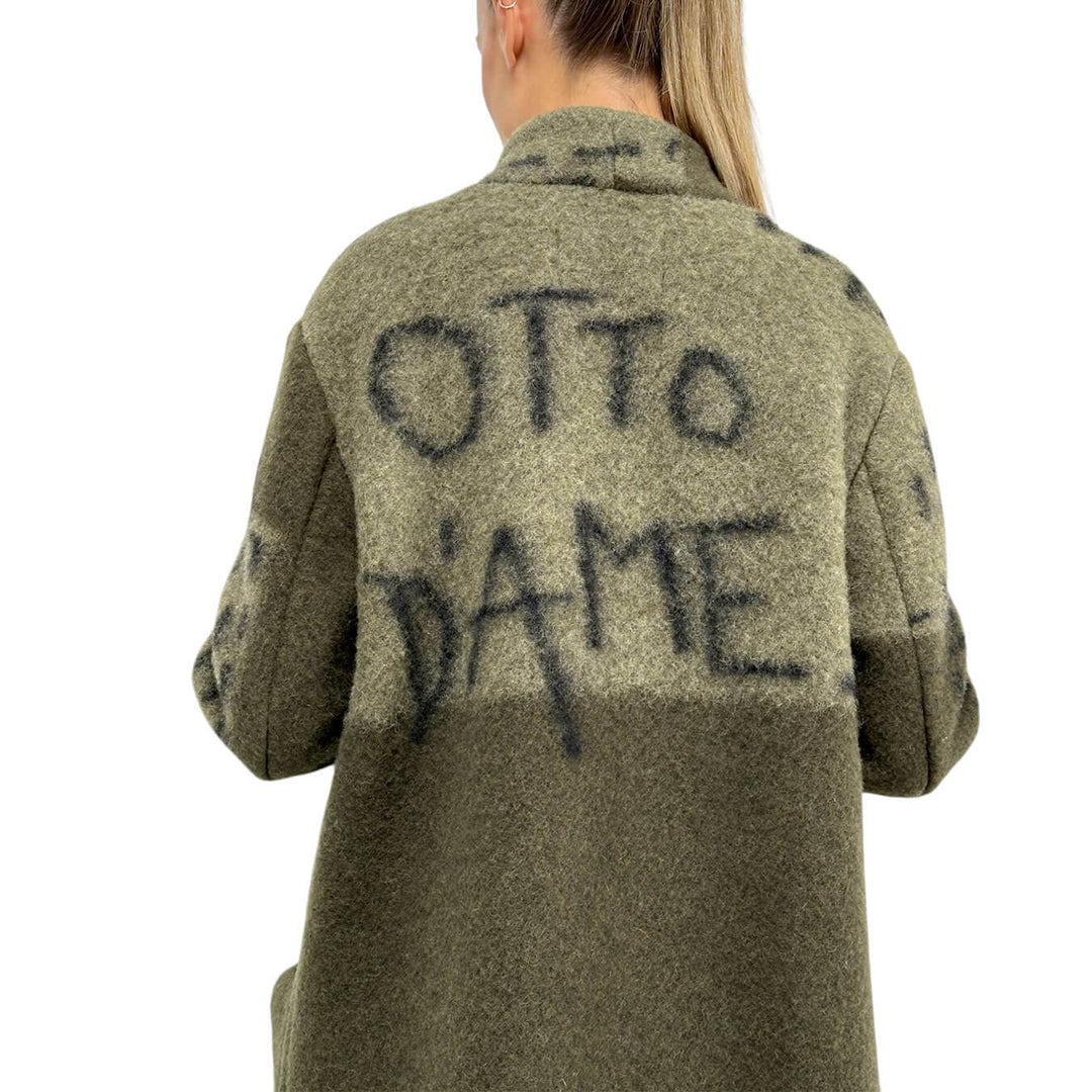 Ottod'Ame, Cappotto, Donna, Lana, Verde