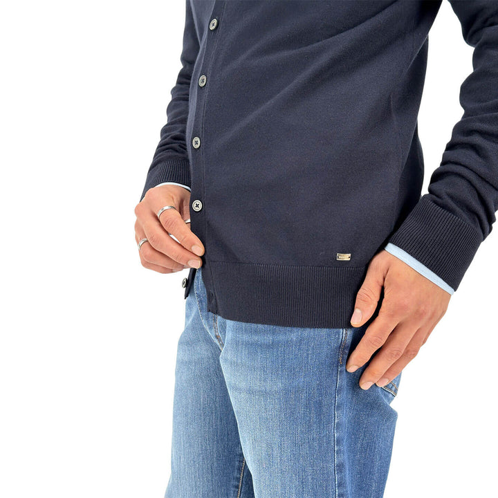 Markup, Cardigan , Uomo, Viscosa, Blu