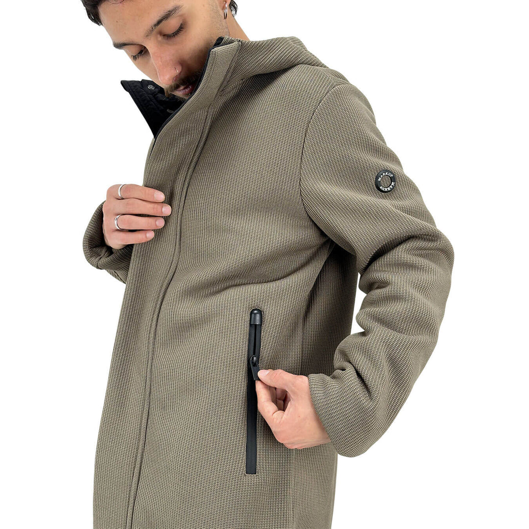 Markup, Parka, Uomo, Tessuto tecnico, Grigio