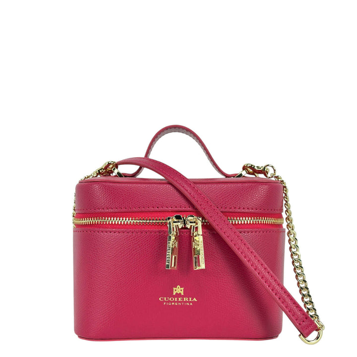 Cuoieria Fiorentina Beauty Borsa Donna, Tracolla, Pelle, Rosso