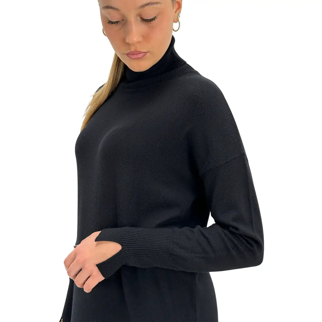 Koralline, Abito, Donna, Tessuto Misto, Nero