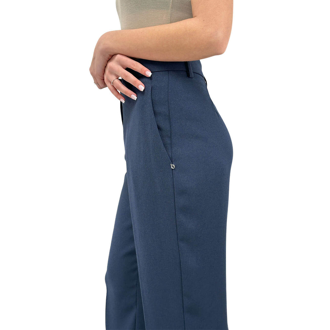 Ottod'Ame Siria Pantaloni Donna, Modello Classico, Blu