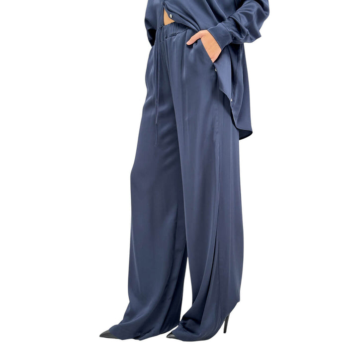 Ottod'Ame, Pantaloni, Donna, Arianna, Viscosa, Blu