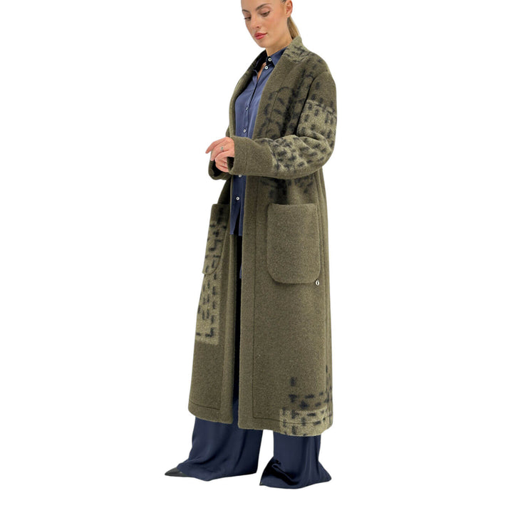 Ottod'Ame, Cappotto, Donna, Lana, Verde