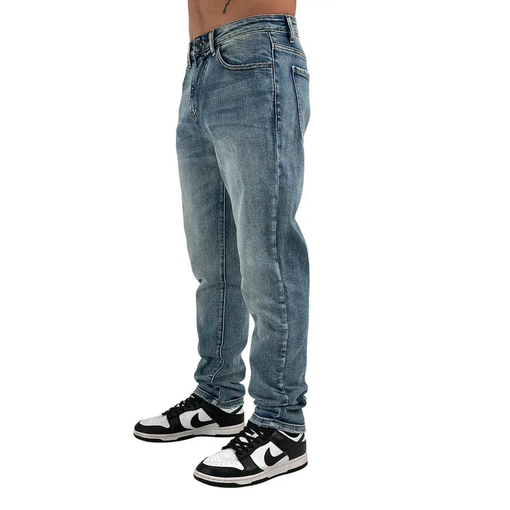 Rytual, Jeans, Cropped Fit, Uomo, Cotone, Blu