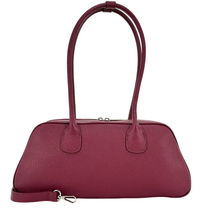 Bassini, Borsa, Donna, Sofia, Pelle, Bordeaux