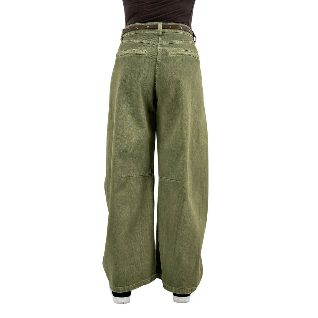Motel, Pantaloni, Donna, Cotone, Verde