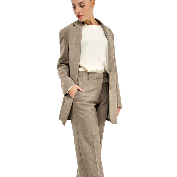 Ottod'Ame, Giacca, Donna, Monopetto, Tessuto Misto, Beige