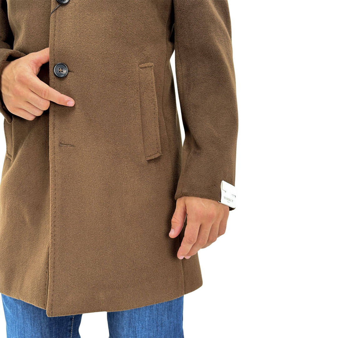 Markup, cappotto, Uomo, Poliestere, Marrone