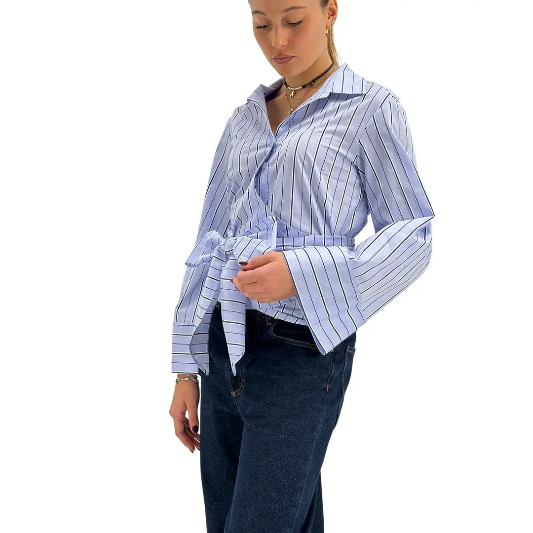 Koralline, Camicia, Donna, Modello Kimono, Cotone