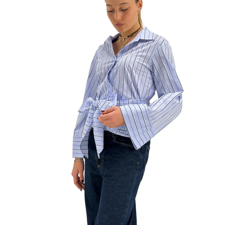 Koralline, Camicia, Donna, Modello Kimono, Cotone