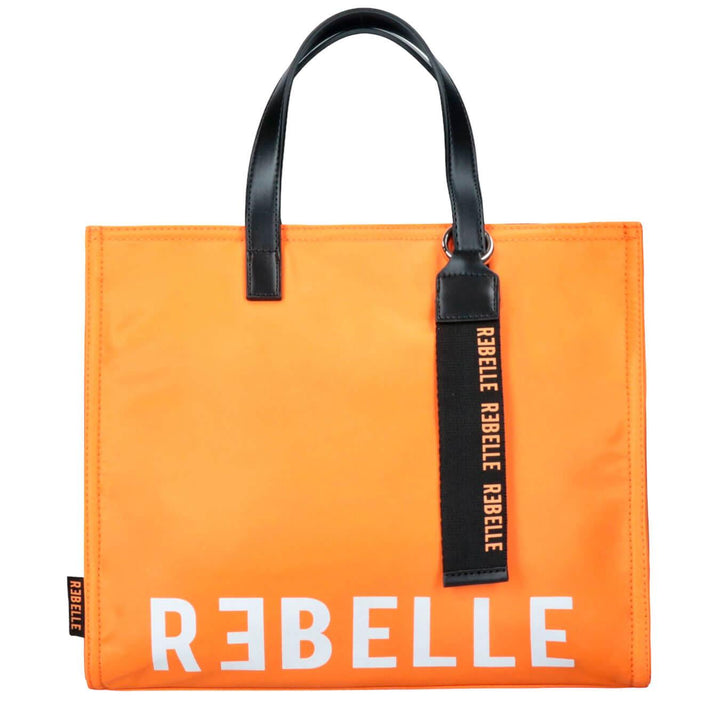 Rebelle Borsa a Mano Electra Donna, Shopping, Media, Nylon, Arancione, 30x33x13cm, bassiniboutique.it