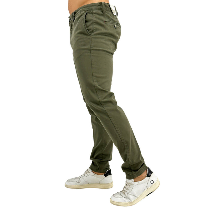 BL.11, Pantaloni, Uomo, Cotone, Verde